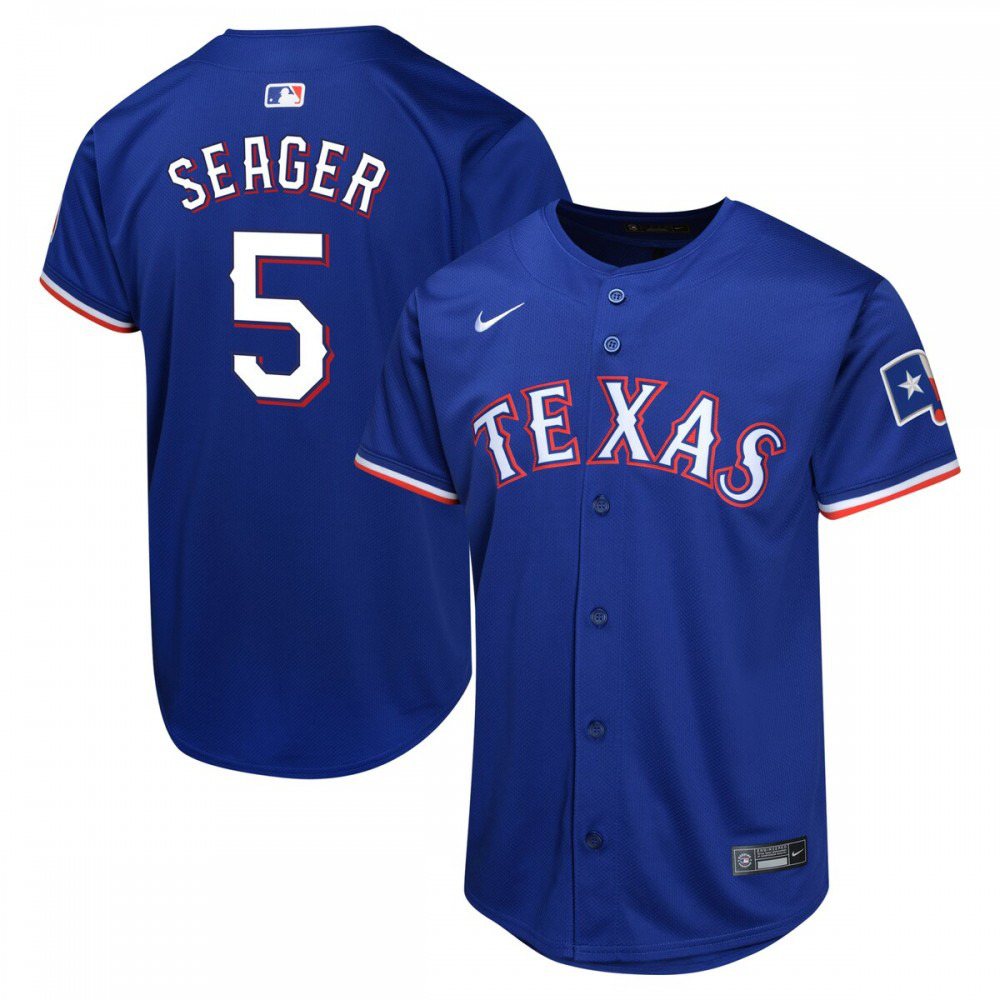 Corey Seager Texas Rangers Youth Alternate Limited Player Jersey - Royal-Pro Kit Vault | Brand New 26/27 Sports Jerseys